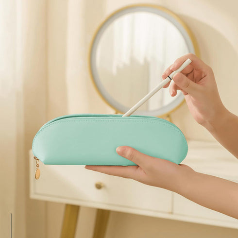 Travel Makeup Bag,Pu Leather Cosmetic Bags for Women,Large Makeup Case Zipper Pouch Waterproof Makeup Storage Organizer Toiletry Bag With Handle a...