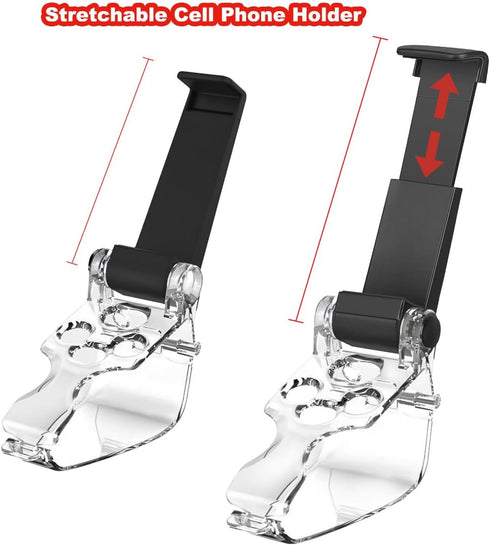 Phone Mount for Xbox Series X Controller, Xbox Series X Controller Mobile Gaming Clip Mobile Phone Holder for Xbox Series X Adjustable Xbox Series...