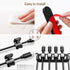 Magnetic Cable Holder 6 Slots Cable Clips Cable Management Wire Organizer Under Desk Self Adhesive Sticky for USB Cord Wall Nightstand Car Chargin...