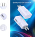 Adaptive Fast Charger, Qihop 3-Pack USB Wall Charger Fast Charging Block Travel Adapters Compatible for Samsung S21 S20 S10e S9 S8 Plus, Note 8 9 ...