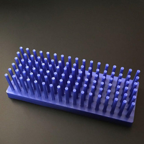 Plastic Test Tube Stand for Drying Test Tube (Blue, 102-Well)...