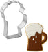 Bottle and Mug Cookie Cutter 4 Pc Set HS0465 with Sugar Cookie Recipe Card. Foose Brand USA...