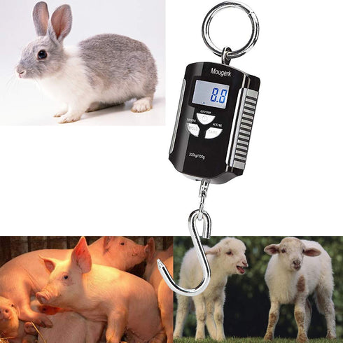 Digital Hanging Scale Portable Heavy Duty Crane Scale 400lb 200kg 2 AAA Batteries(Not Included)...