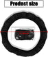 1 PC Car Breathable Stretch Elastic Steering Wheel Cover, Microfiber Breathable Ice Silk Protective Cover, Universal 14.5-15In Warm in Winter Cool...