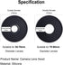 Camera Lens Hood, Collapsible Reversible Filter Thread Rubber Digital Lens Hood DSLR Lens Cap Shade...