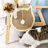 Nanu Lopez Cat Scratching Wall Pad, Premium Plush Small Scratcher Post with Hanging Ball for Indoor Cats, Durable Recyclable...