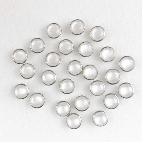Pearl Snaps Fasteners Kit,10mm Clothes Ring for Western Shirts Clothes Prong Ring Snaps (White)...