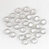 Pearl Snaps Fasteners Kit,10mm Clothes Ring for Western Shirts Clothes Prong Ring Snaps (White)...