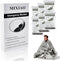 Emergency Foil Thermal Blanket (Pack of 6), Survival Blankets Perfect for Outdoors, Hiking, Survival, Marathons or First Aid...
