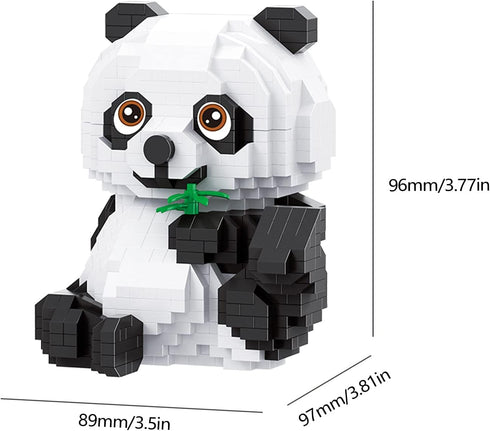 Larcele Micro Building Blocks Set, DIY Mini 3D Building Toy Bricks,820 Pieces KLJM-08 (Panda)...