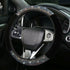 Bling Fluffy Steering Wheel Cover for Women Girls, Rhinestone Diamond Sparkling Fur Steering Wheel Protector Elastic Steering Wheel Covers Winter ...