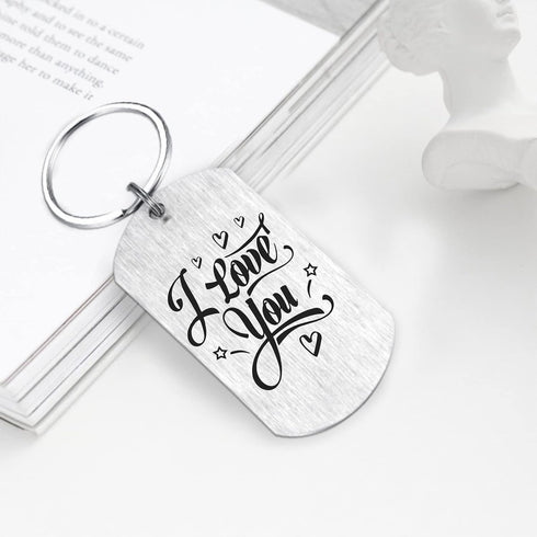 I Love You Girlfriend Gift, Sentimental Keychain to My Girlfriend, Birthday Valentine's Day Present for Her...