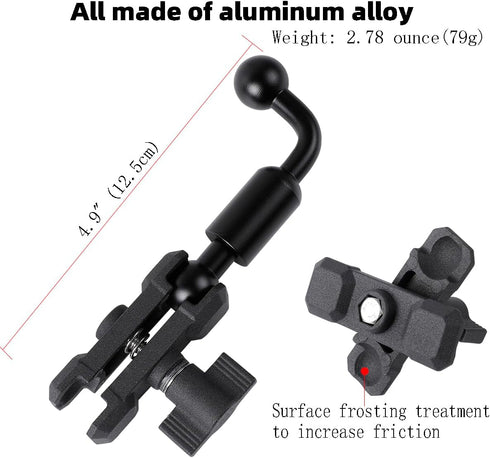 17mm Ball Extension Pole Adapter for Car Air Vent Phone Holder, Never Blocking Vent, Aluminum Alloy 360° Rotation Extension Rod Accessory for Car ...