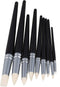 BQLZR Clay Coloring Drawing Tool Set - 9pcs, Black Wood Shank, Silicone Tips, Clay Shapers, Pottery Painting Tools...
