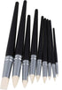 BQLZR Clay Coloring Drawing Tool Set - 9pcs, Black Wood Shank, Silicone Tips, Clay Shapers, Pottery Painting Tools...