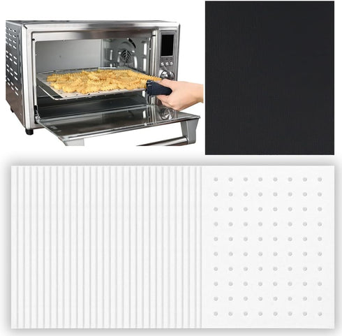 Parchment Paper Sheets for Toaster Oven Air Fryer 9 x 11 Compatible with Gowise, Cuisinart, Black Decker, Emeril Lagasse, Breville + More, Perfora...
