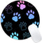 Dog Paw Print Round Mouse Pad,Funny Small Mouse Pad with Non-Slip Rubber Base,Mouse Mat,Home Office Decor Desk Accessories,8.7inch Round Mouse Pad...