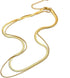 Choker Necklaces for Woman,14k Gold Plated Gold Choker Necklaces for Woman, Titanium Steel Snake Necklace, Minimalist Jewelry for Women, gifts for...