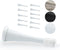 HOME MASTER HARDWARE 12 Pack Door stoppers,Door stop?Door draft stopper,Door stoppers for bottom of door,White rubber door stop,3-in MB Heavy Duty...