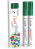 Green Permanent Markers Paint Pens, 2 Pack Oil Based Opaque Paint Markers for Metal,Canvas,Wood,Rock Painting, Ceramic, Glass, Fabric Art Supplier...