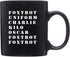 Rogue River Tactical Funny Novelty Coffee Mug - Military Alphabet Foxtrot OFF Black Cup, Great Gift Idea for Military Veteran, 11 Oz, Black...