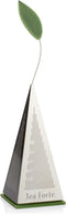 Tea Forte Icon Stainless Steel Loose Leaf Tea Infuser, Extra Fine Strainer with Silicone Leaf and Base...
