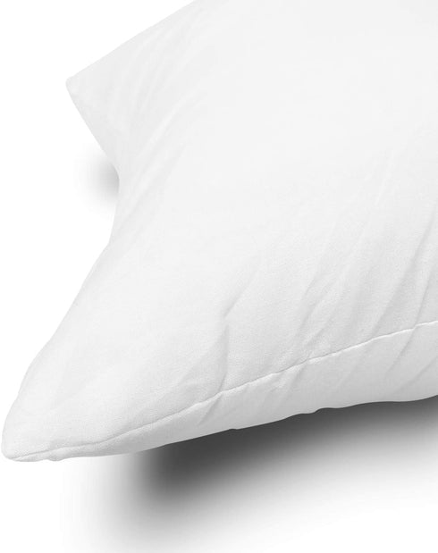 EDOW Throw Pillow Inserts, Set of 2 Lightweight Down Alternative Polyester Pillow, Couch Cushion, Sham Stuffer, Machine Washable. (White, 18x18)...