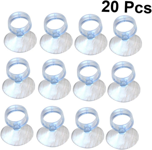 20pcs Supports Clear Stand Clear Hose Aquarium Suction Cups Sucker Kits Fish Tank Divider Suction Cup Aquarium Suction Cups 1 Inch Fish Tank Sucke...