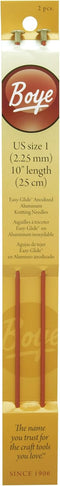 Boye 10-Inch Aluminum Single Point Knitting Needles, Size 1......