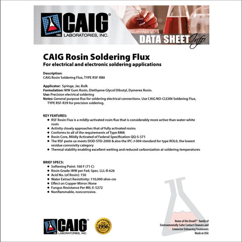 CAIG Labs., Rosin Soldering Flux (Electrical), Syringe, 8 Grams, Pack of 1...