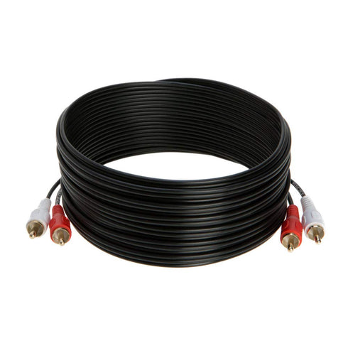2RCA Male to 2RCA Male Composite Audio Cable, Gold Plated 3ft, 6ft, 10ft, 12ft, 25ft (25FT)...