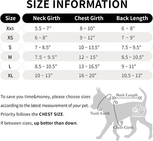 Frienperro Small Dog Shirt, 2-Pack Dog Clothes for Small Dogs Girl, Breathable Cotton Striped Teacup Chihuahua Clothes, Sleeveless Small Yorkie Pu...