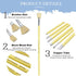 6 pieces / set. Fan Shape Pig Bristle Hair Paint Handle Oil Paint Brush Watercolor Brush Artists Professional Art Supplies...