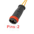 X AUTOHAUX 4pcs Car Front Rear Brake Pad Electronic Wear Sensor Indicator 1645401017 2205401517 for Mercedes-Benz ML350 ML500...