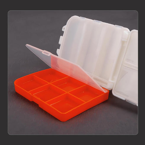 Fishing Tackle Box, 3 Layers Portable Fishing Lure Box Handheld Terminal Tackle Trays Plastic Storage Organizer with Dividers, Foldable Fishing Ji...