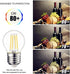 LED Edison Light Bulbs, Non-Dimmable 4W G45 2700 Kelvin E26 LED Bulb, 40W Incandescent Equivalent Warm White Light Bulb for Tiffany Large Table La...