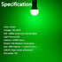 4 Pack LED Green Light Bulbs - A19 9Watts with E26 Base 60w Equivalent LED Green Bulb for Wedding Halloween Christmas Party Bar Decor, Porch, Home...