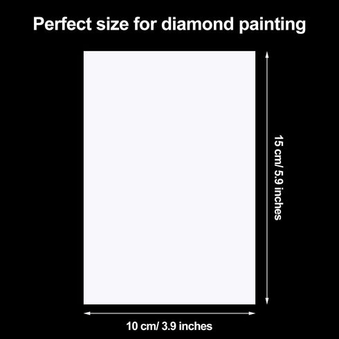 100 Pieces Diamond Painting Release Paper Double-Sided Non-Stick Cover Replacement Paper, 5.9 x 3.9 Inch...