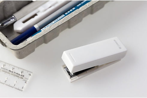 Midori Compact Stapler, XS Series, White (35271006)...