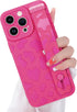 OOK Case for iPhone 13 Pro Max Case, Cute Cow Print with Adjustable Wristband Strap Kickstand Slim Lightweight Soft Flexible TPU Rubber for Women ...