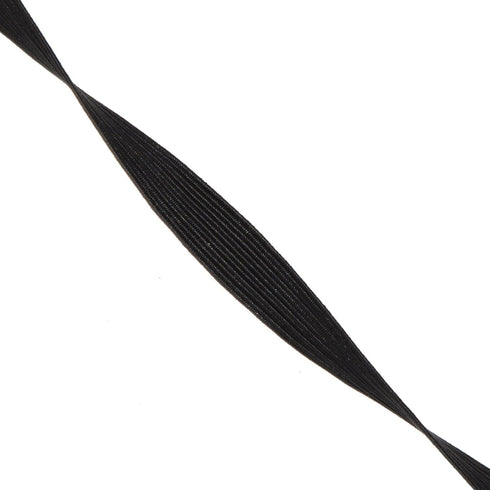 Mandala Crafts 12mm 20 Yds Roll of Black Elastic Bands for Sewing - 1/2 Flat Elastics Cord - 1 2 Inch Braided Stretch Straps for Crafting...