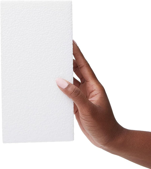 Juvale Flower Foam Craft Blocks - White 6-Pack, 8 x 4 x 2 in - Versatile Blocks for Flower Arrangements & Packing Foam...