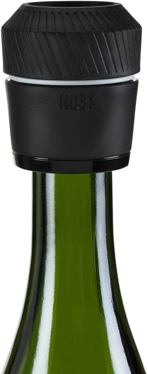 HOST Champagne Sealer Sparkling Wine Saver, Prosecco Stopper to Recork Champagne, Champagne Bottle Corker with Seal Indicator Set of 1...