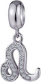 Leo Zodiac Sign Dangling Charms Fit Pandora Birthday Bracelets - 925 Sterling Silver Constellation/Horoscope Necklace Pendants Beads, Gifts for Bo...