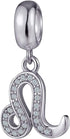 Leo Zodiac Sign Dangling Charms Fit Pandora Birthday Bracelets - 925 Sterling Silver Constellation/Horoscope Necklace Pendants Beads, Gifts for Bo...
