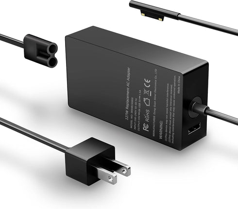 65W Surface Pro Charger for Microsoft Surface Pro 10,9,8,7+,7,6,5,4,3 X,Windows Surface Laptop 1,2,3,4,5,6,Studio Surface Go 1,2,3 Surface Book 3,...