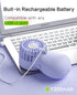 Yinken Mini Handheld Fan Battery Operated Small Personal Portable Speed Adjustable USB Rechargeable Fan Cute Design Powerful Eyelash Fan for Styli...