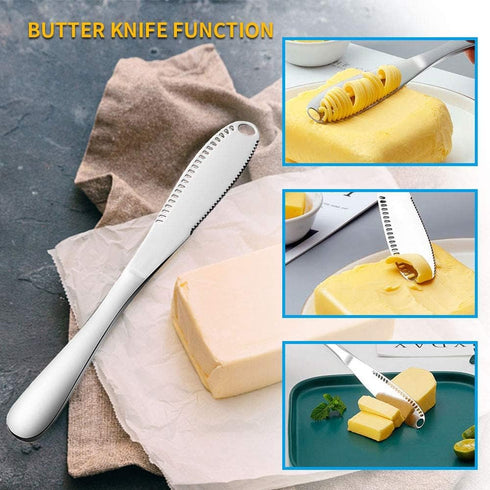 Stainless Steel Butter Spreader Knife, Butter knife for Spreads Butter Cheese and Condiments - Set of 2...