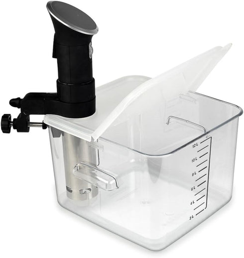 EVERIE Collapsible Hinged Lid Compatible with Anova Nano 750w, 800w, 900w, AN500-US00 1000w and Compatible with Rubbermaid Container 12,18,22 Quar...