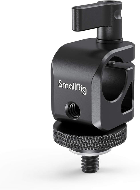 SMALLRIG 15mm Rod Clamp Rail Connector with 1/4" Thread Hole to Attach Camera Microphones/Sound Recorders/Lighting Equipment - 860...